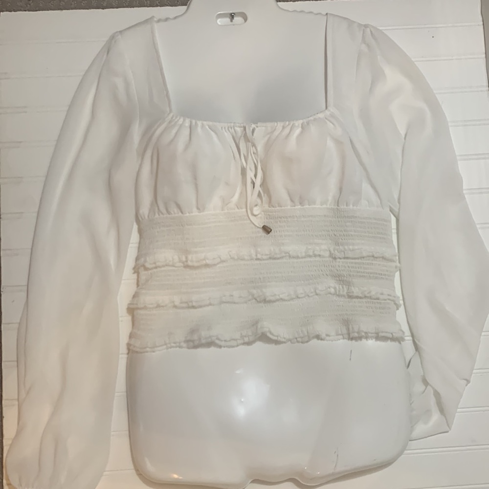 Free People Long Sleeve Crop Top- Size Small - New Condition